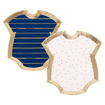 Picture of NAVY & PINK BABYGROW PLATES 8 PACK